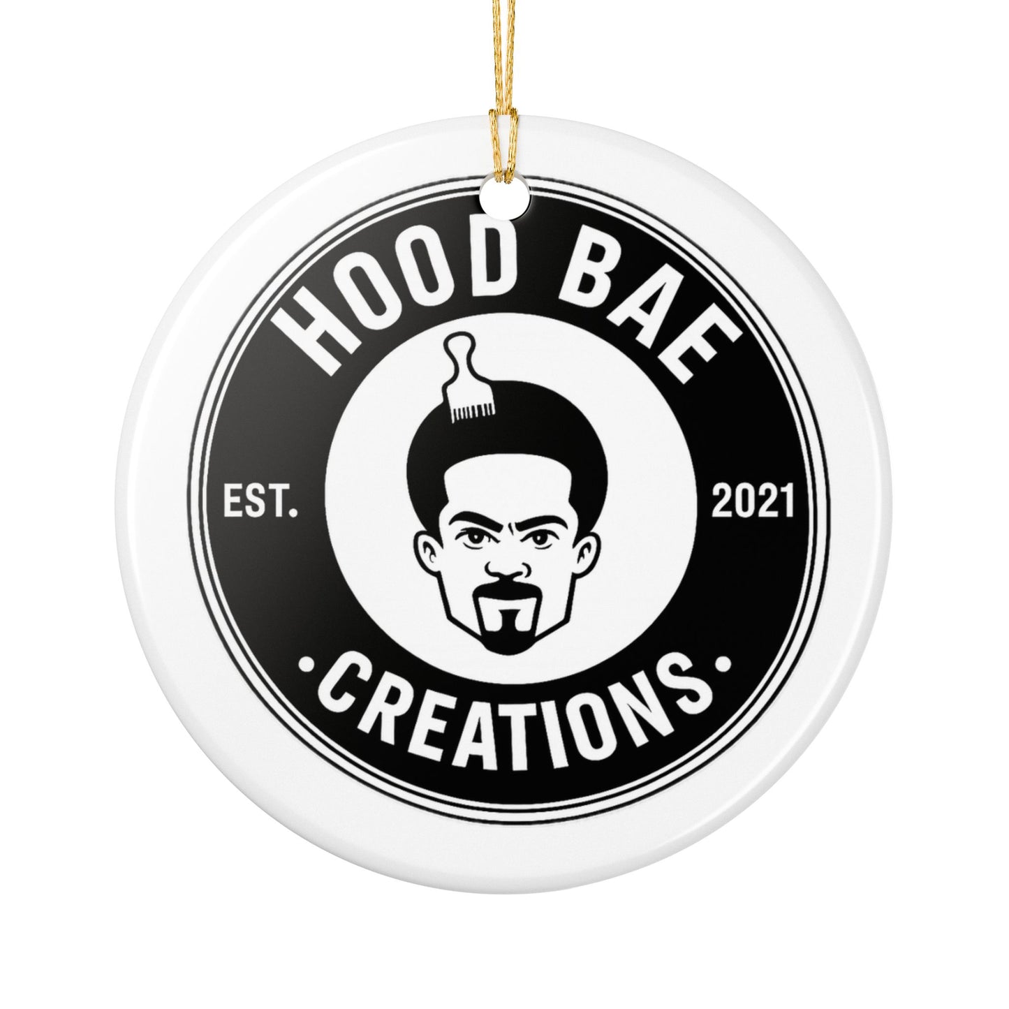 Hood Bae Creations Ceramic Ornament