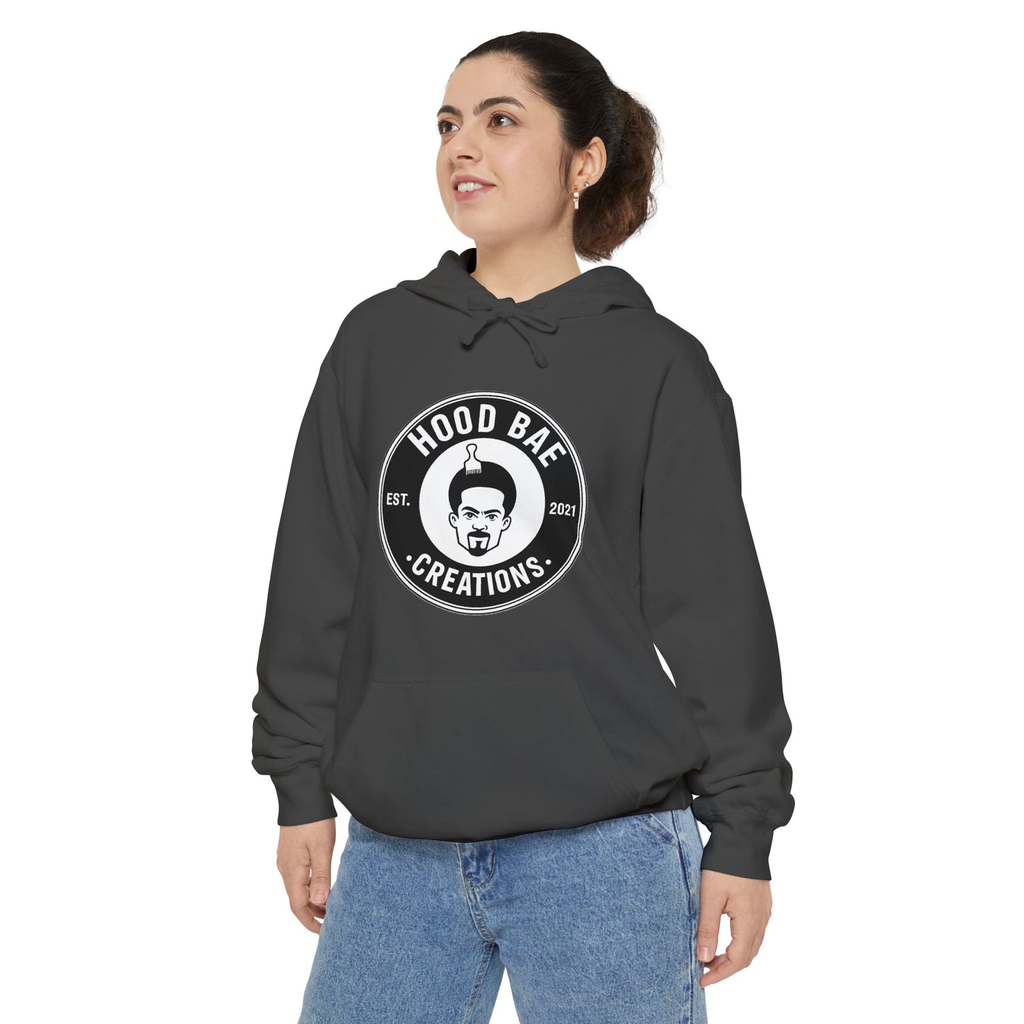 Men’s Hoodie - 'Hood Bae Creations' Logo Pullover
