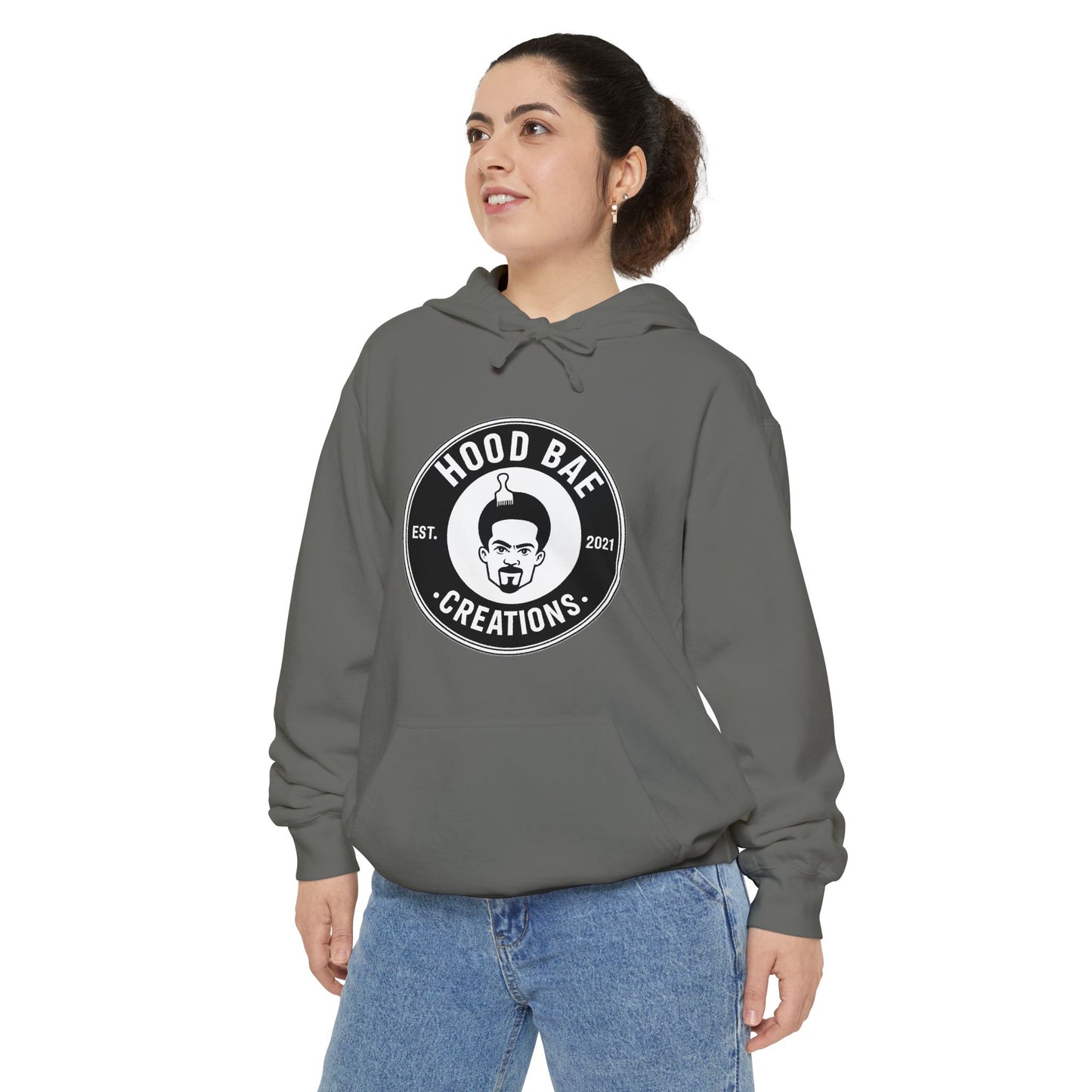 Men’s Hoodie - 'Hood Bae Creations' Logo Pullover