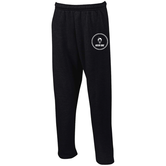 G123 Open Bottom Sweatpants with Pockets