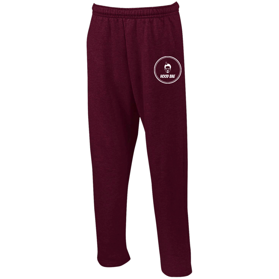 G123 Open Bottom Sweatpants with Pockets